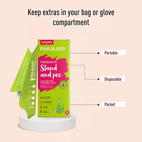 PEE BUDDY 40 Funnels Disposable Female Urination Device for Women | Portable, Leak-Proof Stand and Pee Funnels for Women, Girls| Public Toilets, Travel, Camping, Hiking and Outdoor Activities - Image 5