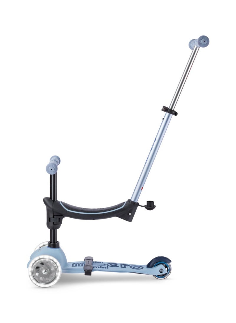 Micro Mini2Grow Deluxe LED 2.0 Ocean Slate | Mini Micro 2 Grow LED 4in1 Toddler's Trike | Handlebar Adjustable | Foldable | Lightweight | Boys & Girls | 1-6yrs | Pink - Image 2