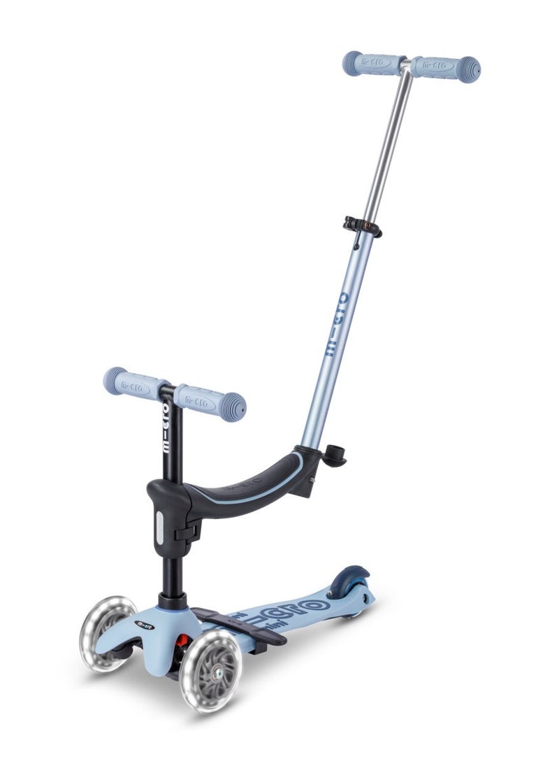 Micro Mini2Grow Deluxe LED 2.0 Ocean Slate | Mini Micro 2 Grow LED 4in1 Toddler's Trike | Handlebar Adjustable | Foldable | Lightweight | Boys & Girls | 1-6yrs | Pink - Image 1