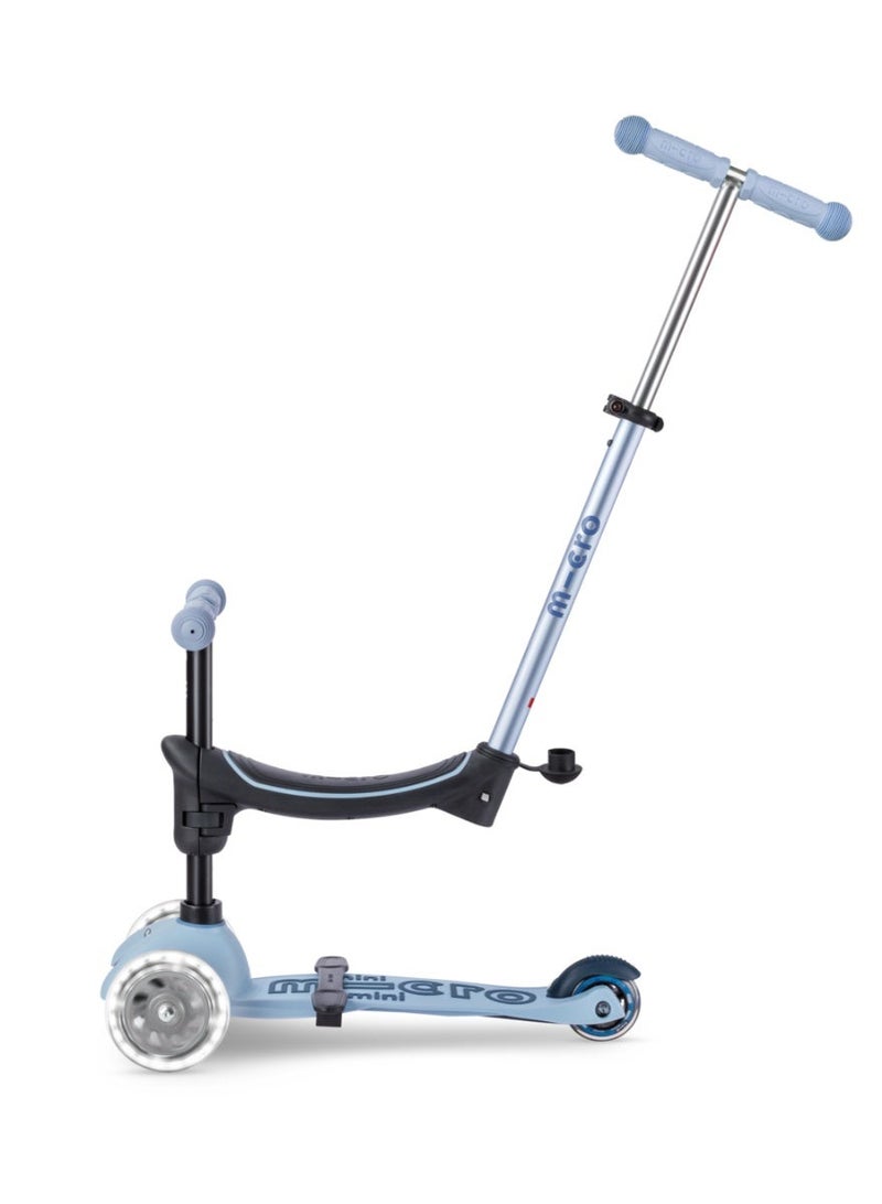 Micro Mini2Grow Deluxe LED 2.0 Ocean Slate | Mini Micro 2 Grow LED 4in1 Toddler's Trike | Handlebar Adjustable | Foldable | Lightweight | Boys & Girls | 1-6yrs | Pink - Image 4