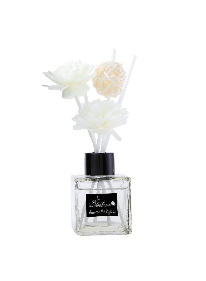 50ml Reed Diffuser Set: White Tea Blend Aromatherapy Diffuser Air Freshener, Long-Lasting Aromatherapy Diffuser Essential Oil for Home Bedroom Bathroom Office Decoration (10% Concentration) - Image 1