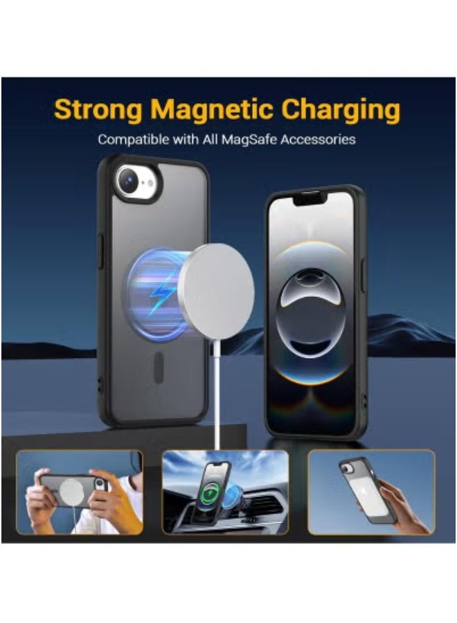 JAJEEK iPhone 16e Case Cover Compatible With MagSafe – Slim Matte Translucent Soft Touch Protective Sleeve | Shockproof Lightweight Drop Protection Case | Anti-Fingerprint & Anti-Scratch Surface | 6.1 Inch iPhone 16e Soft Grip MagSafe-Ready Shell - Image 5