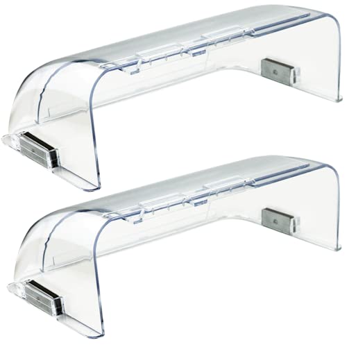 Binazon Heating Air Vent Deflector for Vents Sidewall Ceiling Floor Registers Adjust Between 914 Magnetic Vent Covers for Air Conditioning Heat AC Floor Under Furniture 2 Pack Clear