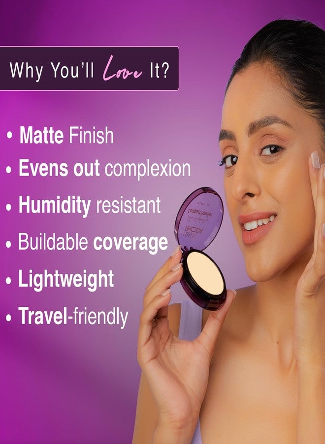 Hilary Rhoda Skin Perfecting Compact Powder | Oil Control & Matte Finish | Buildable Coverage | Blends Easily | Hides Imperfections | 6g (Vanilla Creme | Shade 01) - Image 5