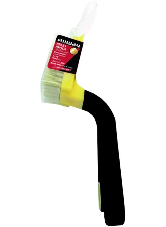 ALLWAY BB2 Soft-Grip Wide Brass Stripper Brush - Image 2