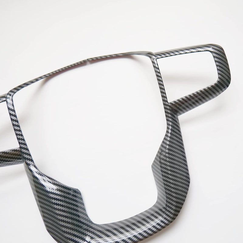 CYAuto Carbon Fiber Style Interior Steering Wheel Trim for GMC Yukon XL, Sierra 1500, 2500HD, 3500HD (2019-2023) - Image 5