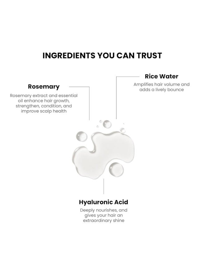 ثريفيكو ثرايف كو بخاخ ماء الروزماري للشعر | مع مستخلص إكليل الجبل الطبيعي 100% وماء الأرز وحمض الهيالورونيك | لنمو الشعر والتحكم في تساقط الشعر | يضيف اللمعان والظروف | خفيف الوزن | للرجال والنساء، 200 مل - Image 4