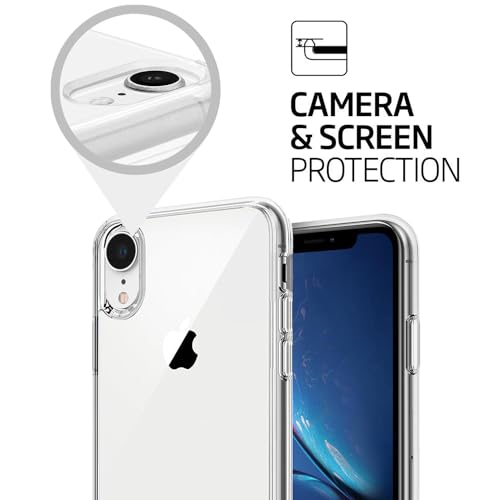TENOC Phone Case Compatible with iPhone XR, Clear Case Shockproof Protective Bumper Slim Cover for 6.1 Inch - Image 5