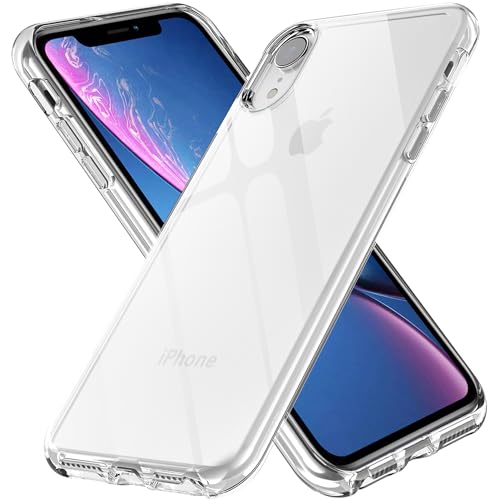 TENOC Phone Case Compatible with iPhone XR, Clear Case Shockproof Protective Bumper Slim Cover for 6.1 Inch - Image 1