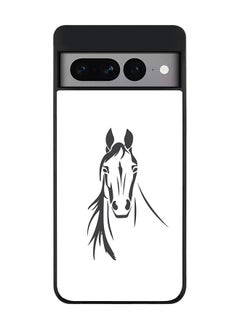 Rugged Black edge case for Google Pixel 7 Pro Slim fit Soft Case Flexible Rubber Edges Anti Drop TPU Gel Thin Cover - Arabian Stallion