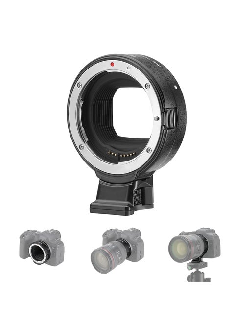 EF to EOS R Mount Adapter, EF/EF-S Lens to RF Mount Camera Autofocus Converter Ring Compatible with Canon EOS R Ra RP R6 Mark II R6 R5 R3 R7 R10 R8 R50