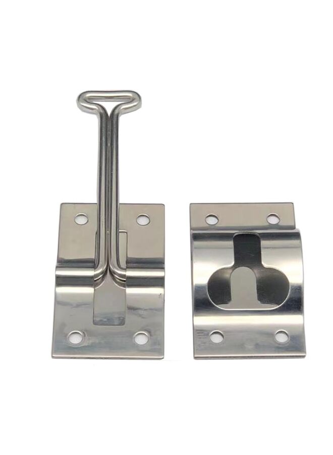 حامل باب المدخل، من الفولاذ المقاوم للصدأ، فضي - Image 1