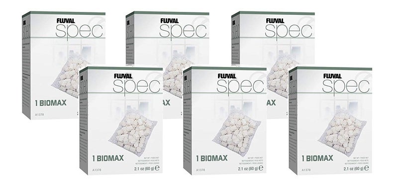 Fluval Spec 6 Pack of Biomax Aquarium Filter Media
