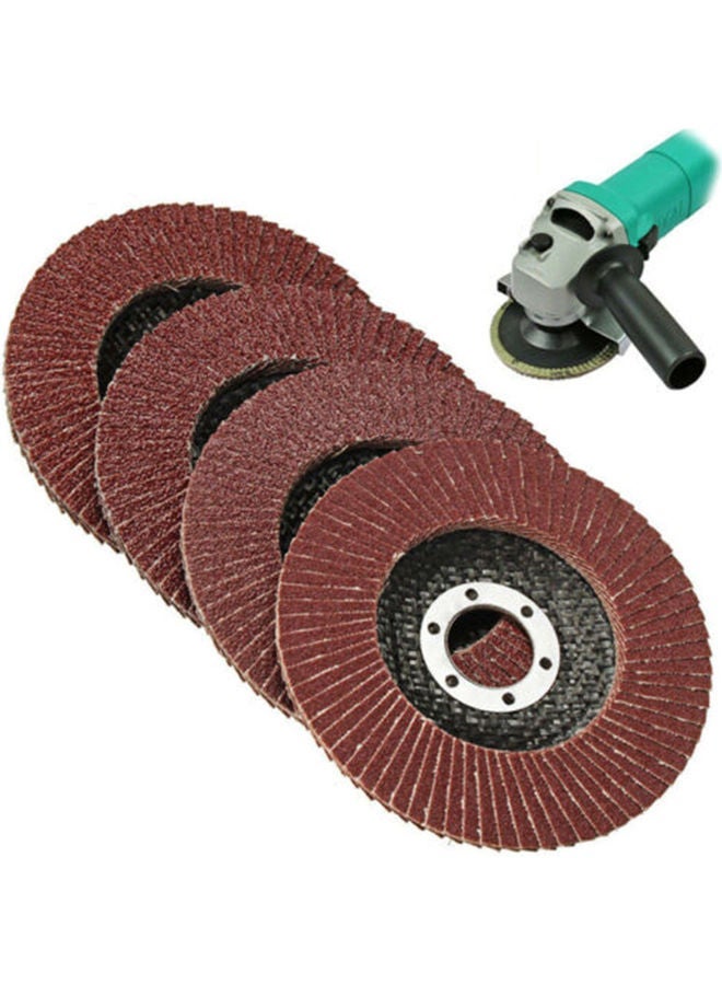 NIBEMINENT 20-PIece 80 Grits Sanding Grinding Wheel Set Brown/Black 4.5inch  - Image 5