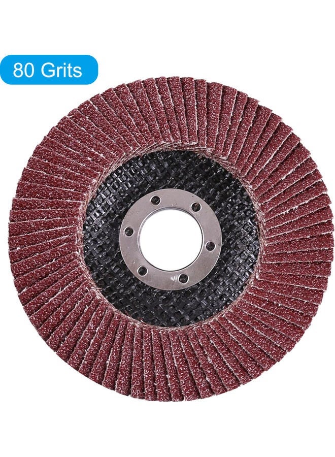 NIBEMINENT 20-PIece 80 Grits Sanding Grinding Wheel Set Brown/Black 4.5inch  - Image 3