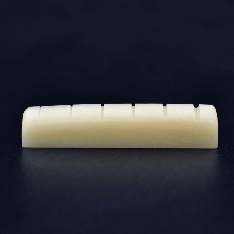 Vencetmat Unbleached Acoustic Guitar Nuts, Fit for 43mm,1 11/16 Width Neck Slot, Pure Complete Bone, Bone Original Color, Vintage Style, 4 Pack - Image 2