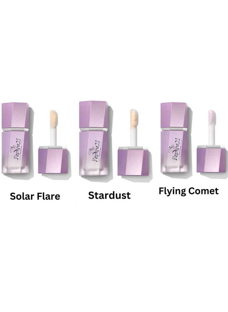 FAMINA21 Famina21 Liquid Chroma Glow Highlighter Set - 03 Color Shades for Mesmerizing Radiance  - Image 1