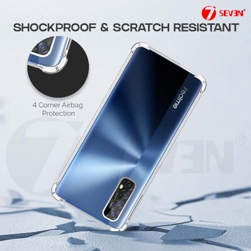 7-Seven 7SEVEN® Back Cover for Realme 7 | Realme Narzo 20 Pro Transparent Mobile Back Case Shock Proof Design Camera Edges Protection Crystal Clear Phone Case Silicon Soft TPU and Flexible Bumper Phone Cover - Image 5