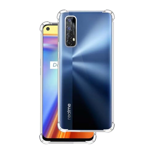 7-Seven 7SEVEN® Back Cover for Realme 7 | Realme Narzo 20 Pro Transparent Mobile Back Case Shock Proof Design Camera Edges Protection Crystal Clear Phone Case Silicon Soft TPU and Flexible Bumper Phone Cover - Image 1