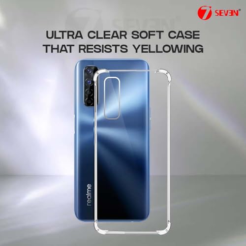 7-Seven 7SEVEN® Back Cover for Realme 7 | Realme Narzo 20 Pro Transparent Mobile Back Case Shock Proof Design Camera Edges Protection Crystal Clear Phone Case Silicon Soft TPU and Flexible Bumper Phone Cover - Image 4
