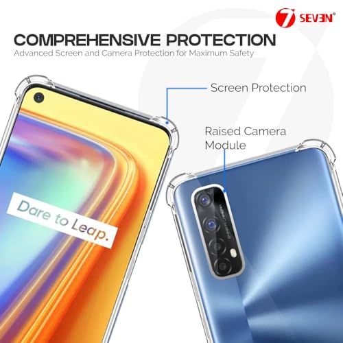 7-Seven 7SEVEN® Back Cover for Realme 7 | Realme Narzo 20 Pro Transparent Mobile Back Case Shock Proof Design Camera Edges Protection Crystal Clear Phone Case Silicon Soft TPU and Flexible Bumper Phone Cover - Image 3
