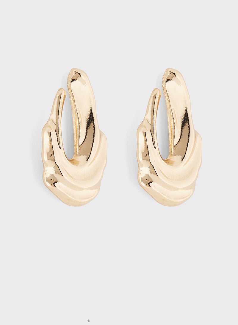 ELLA Molten Hoop Earrings  - Image 1