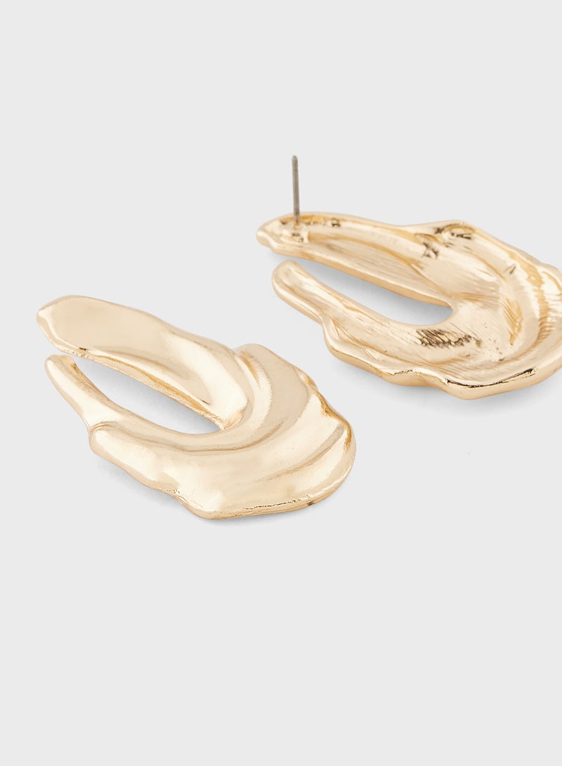 ELLA Molten Hoop Earrings  - Image 2