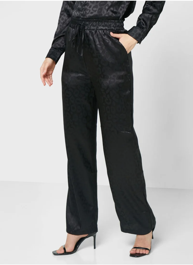 ELLA Self Print Top & Pant Set