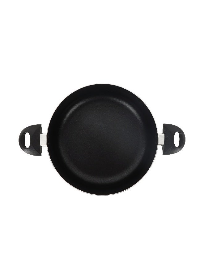 Royalford 30 cm Aluminum Casserole- RF11964/ Cookware with Non-Stick Coating, Compatible with Hot Plate, Halogen, Gas Cooktops/ with Tempered Glass Lid, Perfect for Cooking Stews, Curries, Soups, Rice, Etc./ Black - Image 3