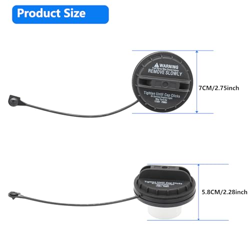 keriolee Gas Cap 17251-79961 Compatible with 2000-2006 Nissan Sentra,2001-2004 Nissan Xterra Frontier, 2002-2003 Maxim, 2003 350Z,2002-2004 Pathfinder Fuel Cap for Infiniti G35 I35 QX4 Fuel Tank Cap - Image 4