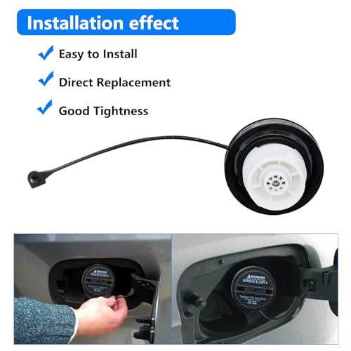 keriolee Gas Cap 17251-79961 Compatible with 2000-2006 Nissan Sentra,2001-2004 Nissan Xterra Frontier, 2002-2003 Maxim, 2003 350Z,2002-2004 Pathfinder Fuel Cap for Infiniti G35 I35 QX4 Fuel Tank Cap - Image 3
