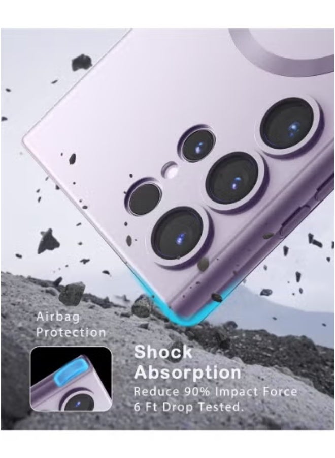 JAJEEK Samsung Galaxy S23 Ultra Case Cover Compatible with MagSafe – Slim Thin Magnetic Protective Case for Samsung Galaxy S23 Ultra 6.8-Inch – Lightweight Shockproof Anti-Scratch Clear Back Cover – Wireless Charging Friendly with Precise Cutouts - Image 3