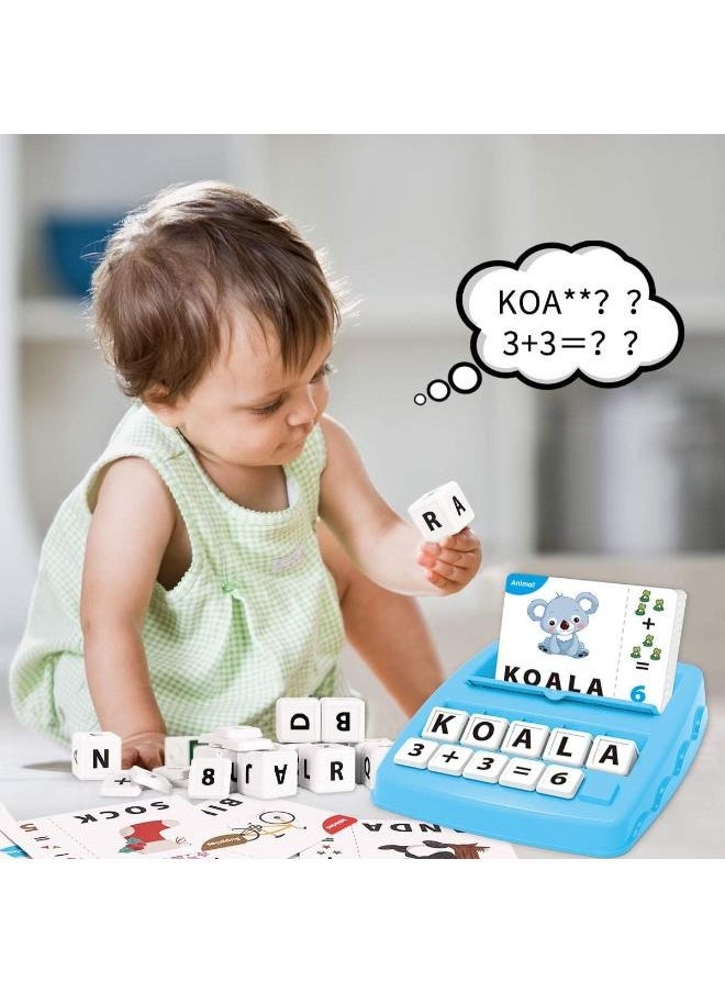 Generic - Kids Educational Toys Matching Letter Game, Alphabet and Math Puzzle Game with Flash Cards,Board Game for Kid to Learn Numbers and Spelling Words,Toy Gifts for 3-6 Year Old - Image 1