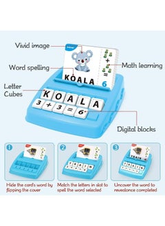 Generic Kids Educational Toys Matching Letter Game, Alphabet and Math Puzzle Game with Flash Cards,Board Game for Kid to Learn Numbers and Spelling Words,Toy Gifts for 3-6 Year Old  - Image 4