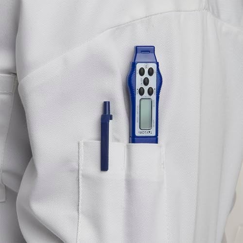 Taylor ترمومتر طعام رقمي مضاد للماء تايلور 9877FDA، بطول ساق 2.81 بوصة مع مسبار بقطر 1.5 مم موصى به من إدارة الغذاء والدواء، معتمد من NSF، أزرق - Image 4