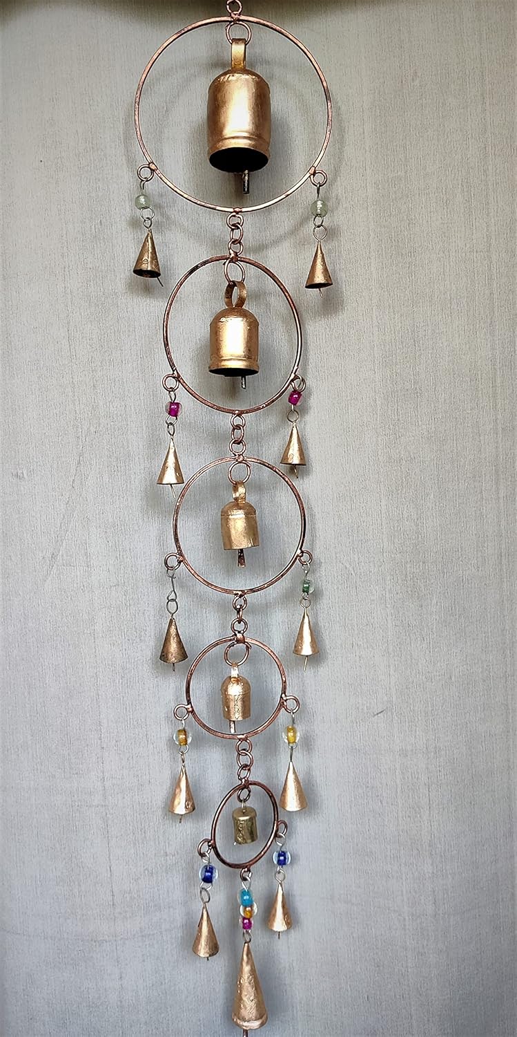 MIRAMAYEE Array of Bells Antique Gold Hanging - Image 2