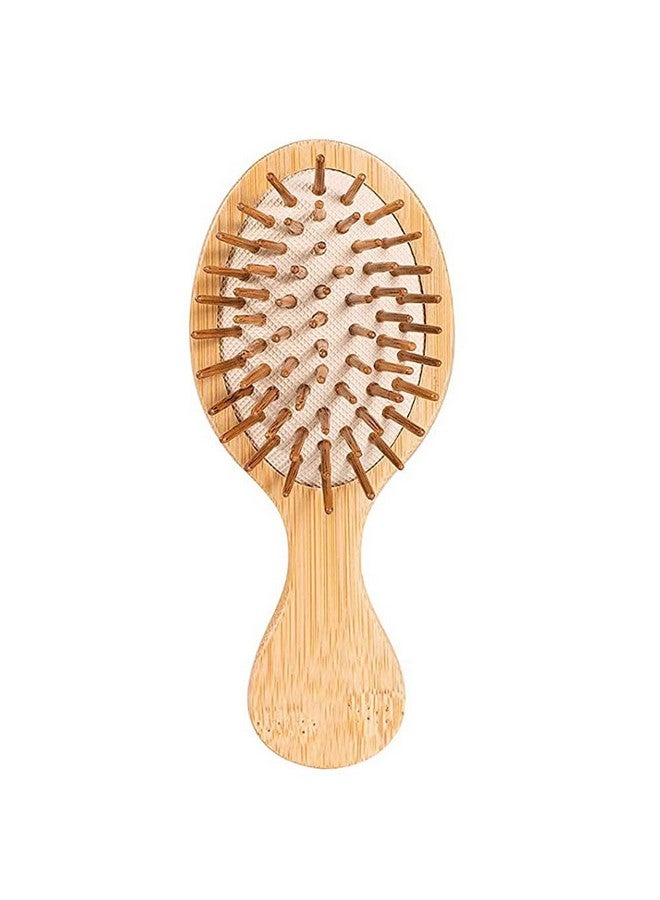 Sofmild Mini Travel Bamboo Hair Brush For Women/Men/Kids Antistatic Small Detangling Brush Glide Through Tangles With Ease - Image 1