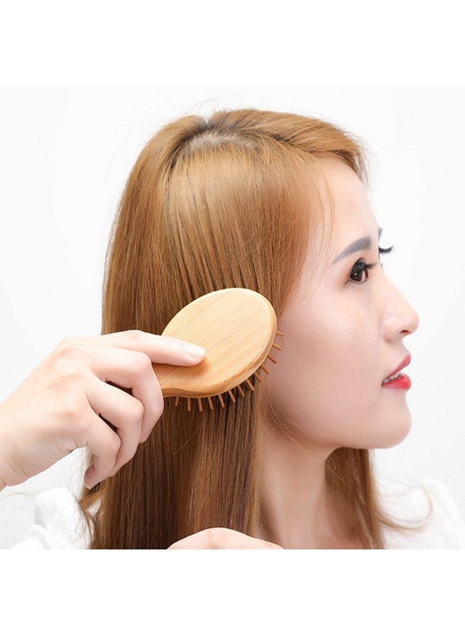 Sofmild Mini Travel Bamboo Hair Brush For Women/Men/Kids Antistatic Small Detangling Brush Glide Through Tangles With Ease - Image 3