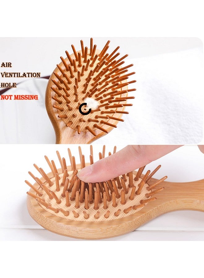 Sofmild Mini Travel Bamboo Hair Brush For Women/Men/Kids Antistatic Small Detangling Brush Glide Through Tangles With Ease - Image 4