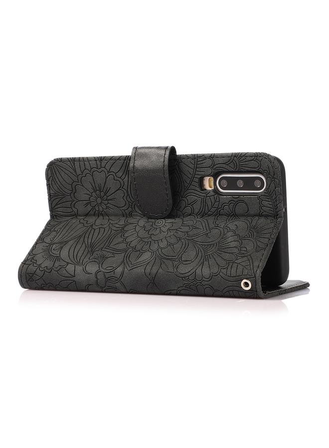 Zaboon Case For Huawei P30 Skin Feel Embossed Sunflower Horizontal Flip Leather Case with Holder & Card Slots & Wallet & Lanyard - Image 4