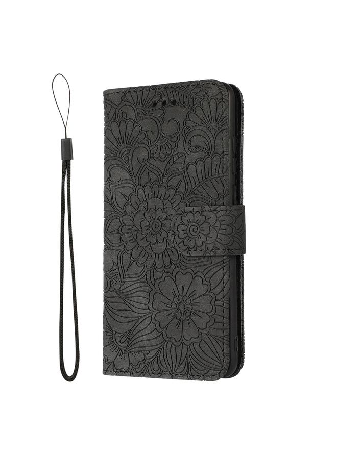 Zaboon Case For Huawei P30 Skin Feel Embossed Sunflower Horizontal Flip Leather Case with Holder & Card Slots & Wallet & Lanyard - Image 2