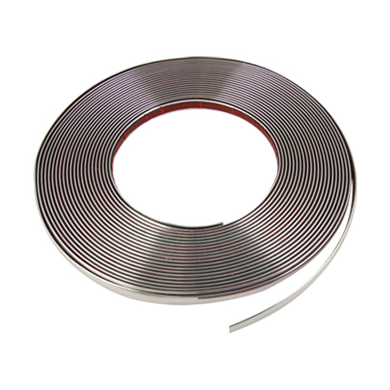 uxcell 12M x 10mm Chrome Silver Tone Trim Decoration Strip for Car Auto