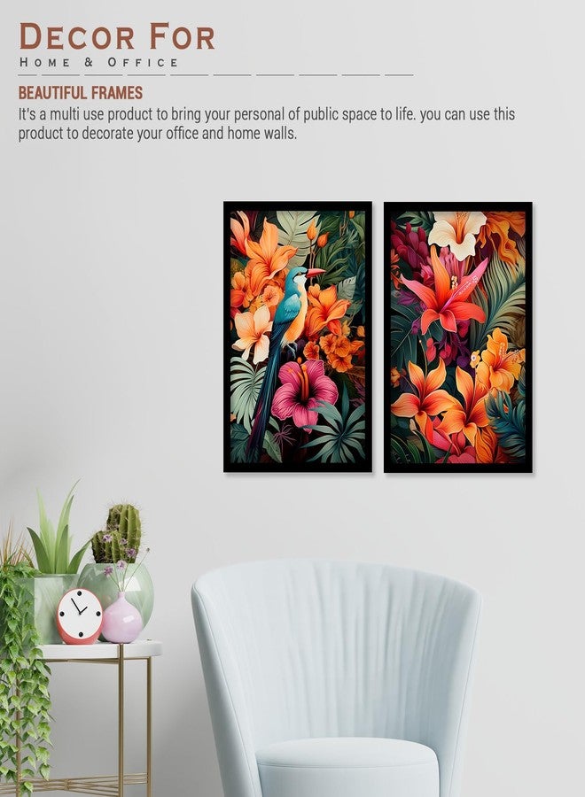 ARTELLY Wall Decor Aesthetic Paintings For Living Room Bedroom, Paintings For Home/Wall Decoration - Decorative Poster Frames For Bedroom Wall Decors (Set of 2) (Large, Modern Art 5) - Image 4