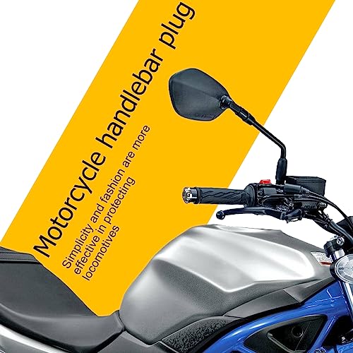 Zufoty 2PCS Universal Motorcycle Bar End Plug, Aluminum Alloy Handlebar Grip End Caps, 7/8" 22mm Moto Grips Ends Replacement for Kawasaki, Suzuki, Yamaha, Ducati Motorbike Dirt Bike Scooters - Image 5