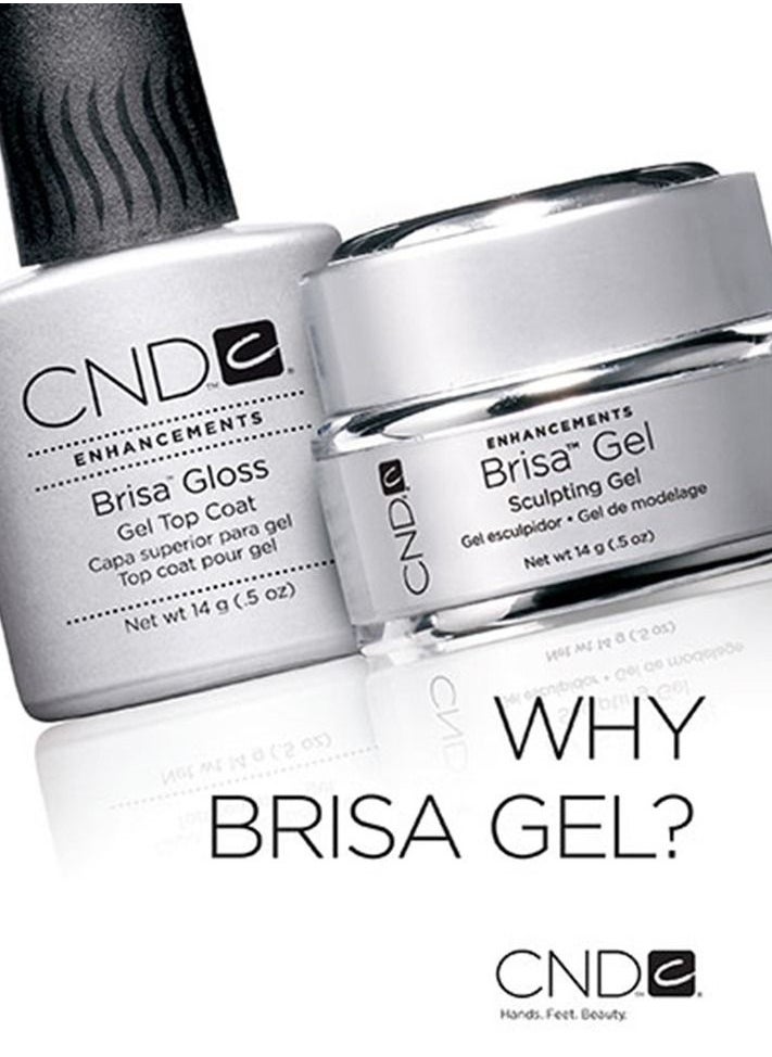 CND - Brisa Gloss Gel Top Coat 14g - Image 1
