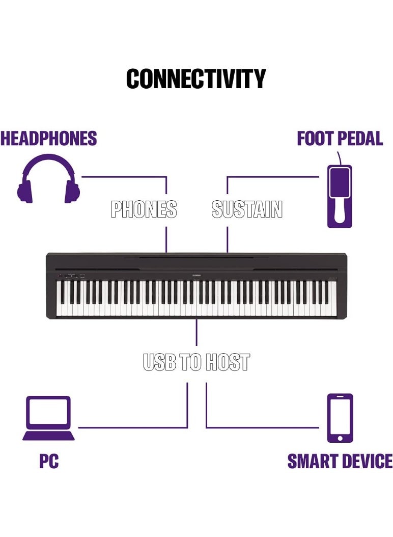 Yamaha P45B Digital Piano 88 Keys -Black - Image 4