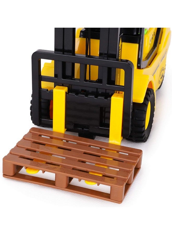 Toyland® 23cm (9") Friction Powered Forklift Pallet Truck - Scale (1:16) - Boys Construction Toy with Lights & Sound - Ages 3+ - Image 5