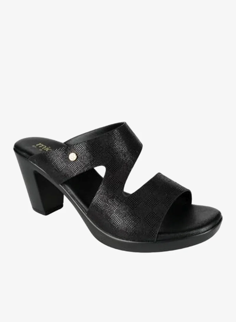 092-2759 Michelle Morgan Ladies Fashion Heeled Sandals 214RJ993 Black
