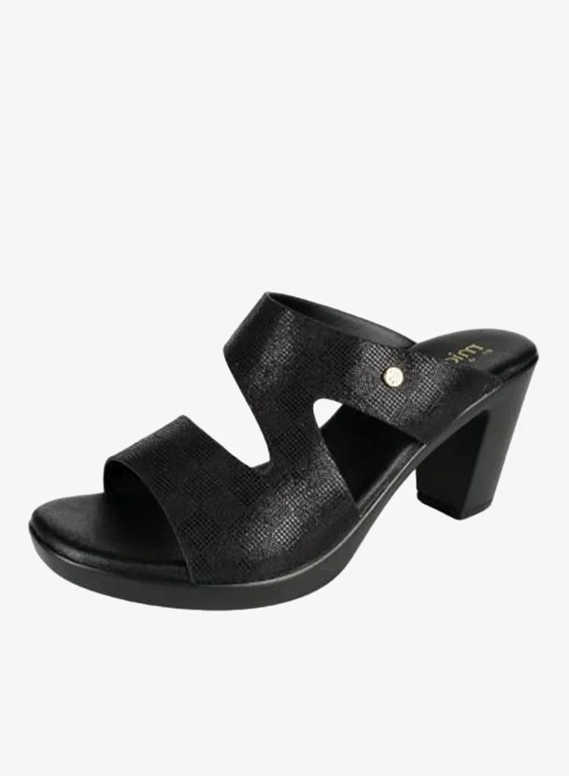 Michelle Morgan Black 092-2759 Michelle Morgan Ladies Fashion Heeled Sandals 214RJ993 Black for Women | Best Price UAE