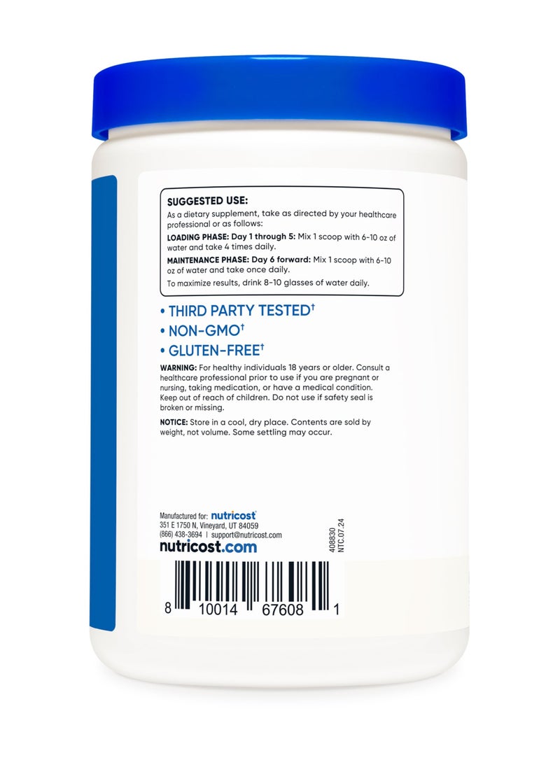 Nutricost - Creatine Monohydrate - Made With Creapure 19EU20 , 5G Per Serving, 100 Servings, 500 G Per Container Net Wt 17.9 Oz - Image 1
